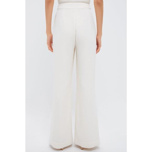 TUCKERNUCK Pearl White Crepe Versailles Pant Size 14 NWT Retail $228 Tuckernuck - Picture 2 of 8